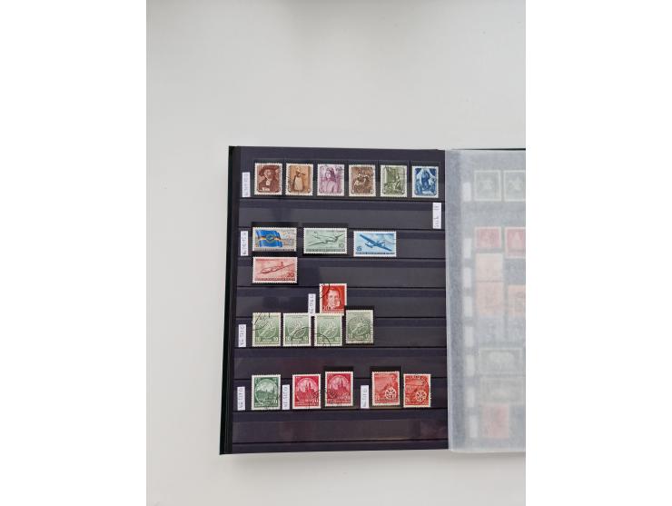 1920/2001, postfrischer, ungebrauchte und gestempelter Bestand in 8 großen Kartons, dabei Sammlungen Bund mit Posthorn, Berli