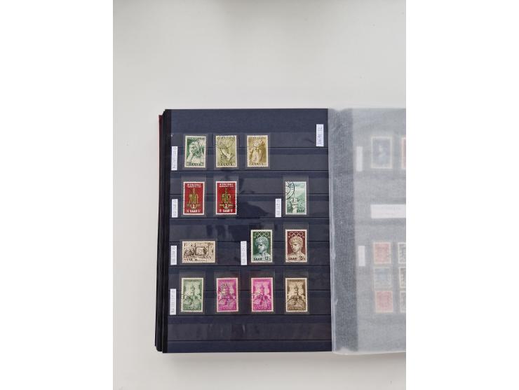 1920/2001, postfrischer, ungebrauchte und gestempelter Bestand in 8 großen Kartons, dabei Sammlungen Bund mit Posthorn, Berli