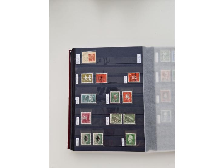 1920/2001, postfrischer, ungebrauchte und gestempelter Bestand in 8 großen Kartons, dabei Sammlungen Bund mit Posthorn, Berli