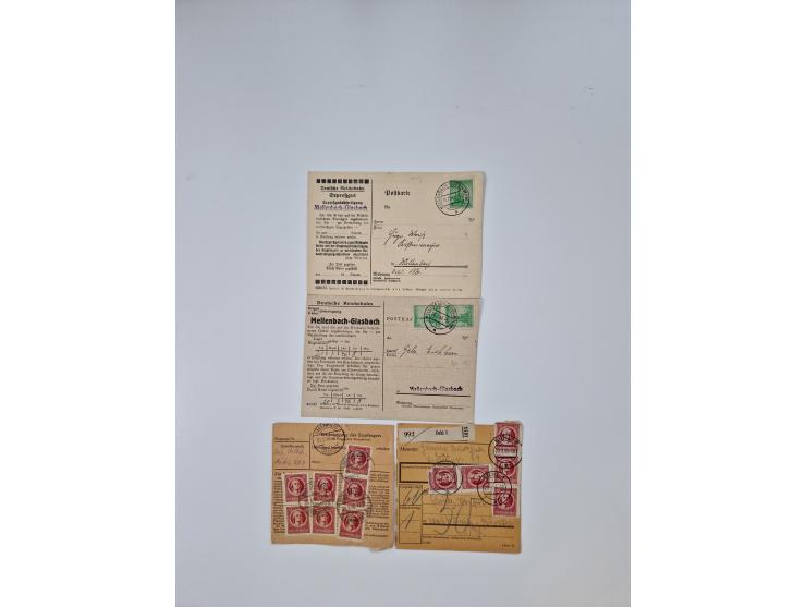 1945/48, geschätzt 500 Briefe, Karten und Ganzsachen mit vielen R-Briefen, Sammlerpost mit Satz- und Buntfrankaturen, Einzel-