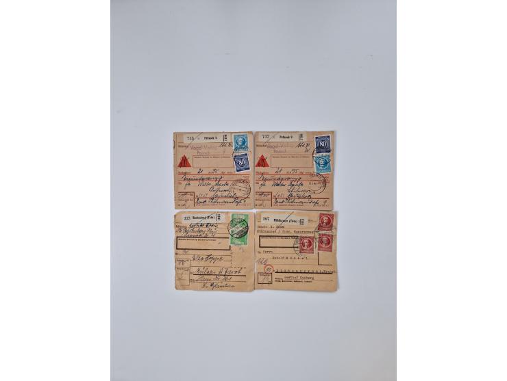 1945/48, geschätzt 500 Briefe, Karten und Ganzsachen mit vielen R-Briefen, Sammlerpost mit Satz- und Buntfrankaturen, Einzel-
