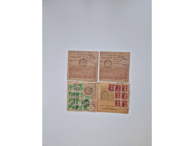 1945/48, geschätzt 500 Briefe, Karten und Ganzsachen mit vielen R-Briefen, Sammlerpost mit Satz- und Buntfrankaturen, Einzel-
