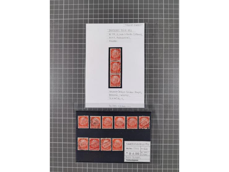 1872/1944, ungebrauchter und meist gestempelter, umfangreicher Sammlungsbestand von Marken und Briefen, jedes Stück mit ausfü