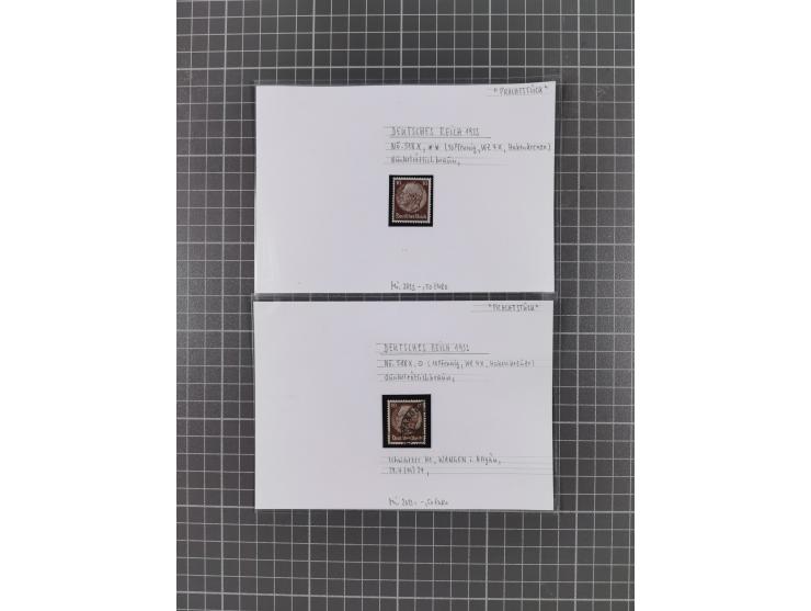 1872/1944, ungebrauchter und meist gestempelter, umfangreicher Sammlungsbestand von Marken und Briefen, jedes Stück mit ausfü