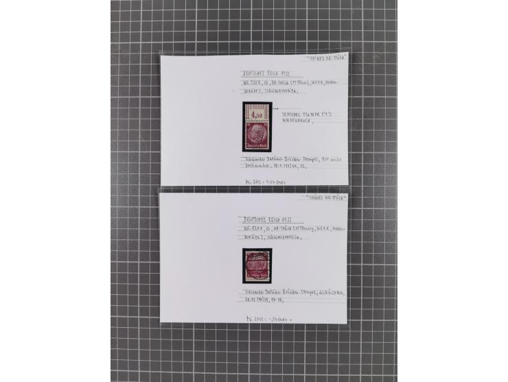 1872/1944, ungebrauchter und meist gestempelter, umfangreicher Sammlungsbestand von Marken und Briefen, jedes Stück mit ausfü
