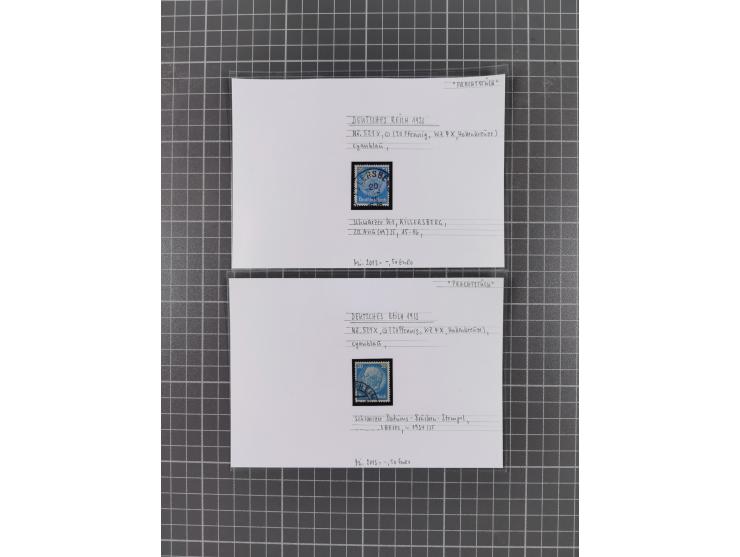 1872/1944, ungebrauchter und meist gestempelter, umfangreicher Sammlungsbestand von Marken und Briefen, jedes Stück mit ausfü