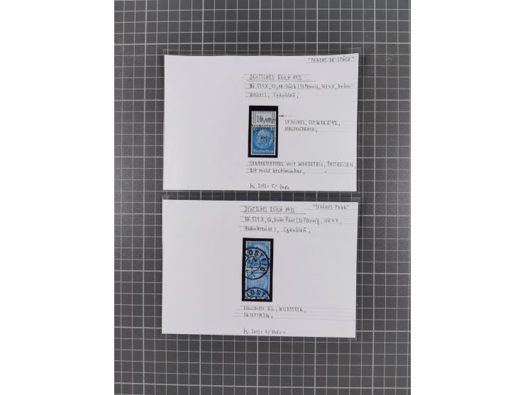 1872/1944, ungebrauchter und meist gestempelter, umfangreicher Sammlungsbestand von Marken und Briefen, jedes Stück mit ausfü