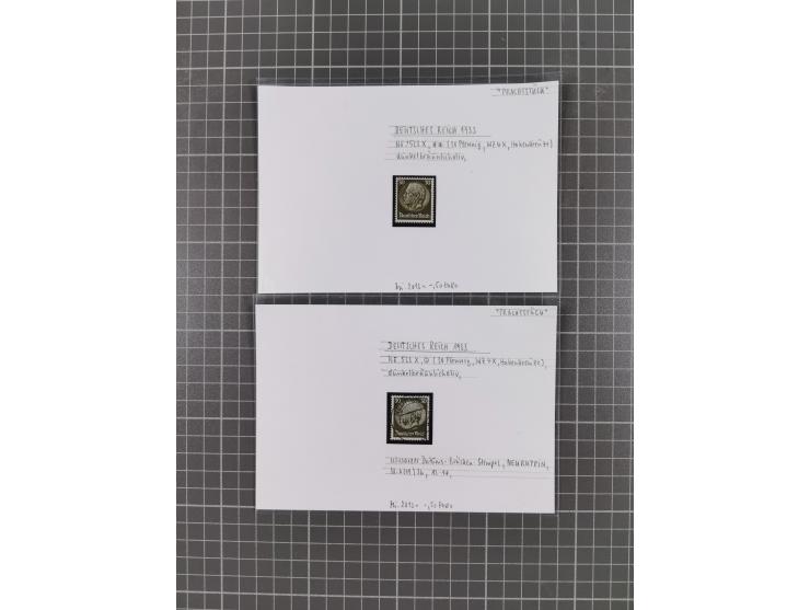 1872/1944, ungebrauchter und meist gestempelter, umfangreicher Sammlungsbestand von Marken und Briefen, jedes Stück mit ausfü