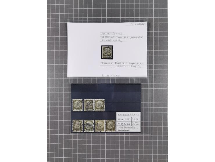 1872/1944, ungebrauchter und meist gestempelter, umfangreicher Sammlungsbestand von Marken und Briefen, jedes Stück mit ausfü