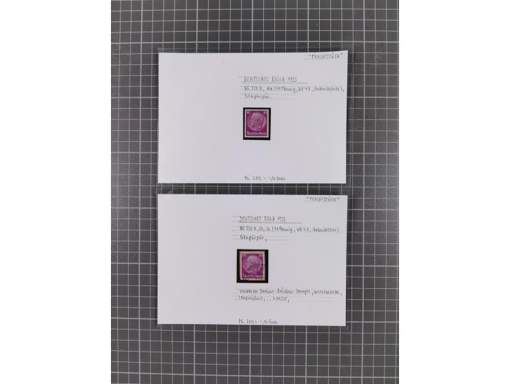 1872/1944, ungebrauchter und meist gestempelter, umfangreicher Sammlungsbestand von Marken und Briefen, jedes Stück mit ausfü