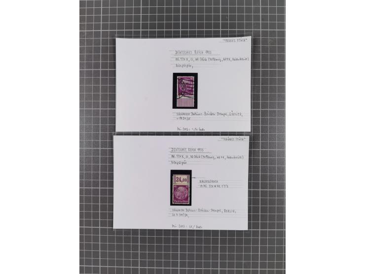 1872/1944, ungebrauchter und meist gestempelter, umfangreicher Sammlungsbestand von Marken und Briefen, jedes Stück mit ausfü