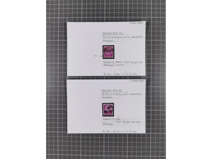 1872/1944, ungebrauchter und meist gestempelter, umfangreicher Sammlungsbestand von Marken und Briefen, jedes Stück mit ausfü