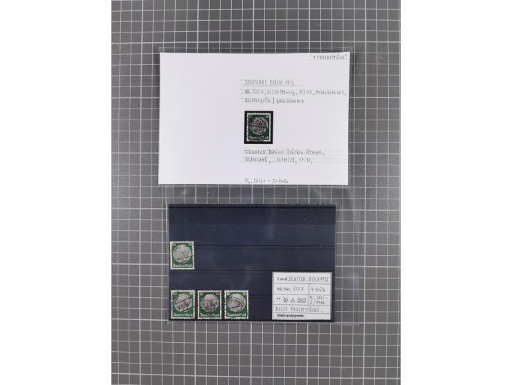 1872/1944, ungebrauchter und meist gestempelter, umfangreicher Sammlungsbestand von Marken und Briefen, jedes Stück mit ausfü
