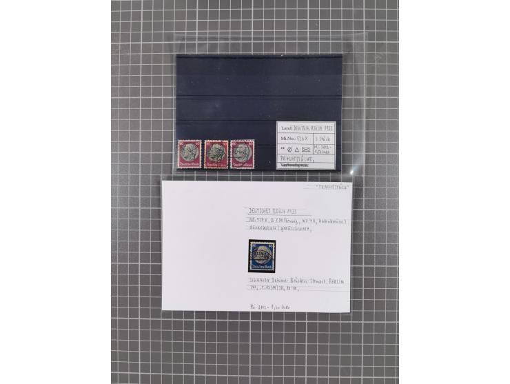 1872/1944, ungebrauchter und meist gestempelter, umfangreicher Sammlungsbestand von Marken und Briefen, jedes Stück mit ausfü