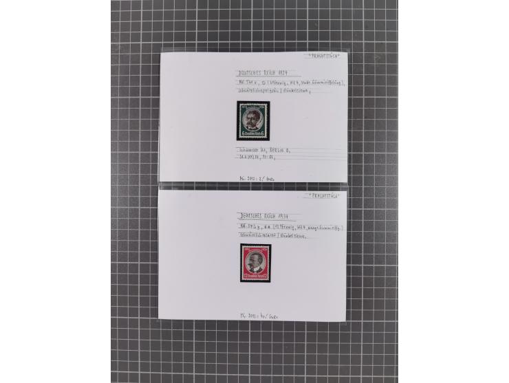 1872/1944, ungebrauchter und meist gestempelter, umfangreicher Sammlungsbestand von Marken und Briefen, jedes Stück mit ausfü