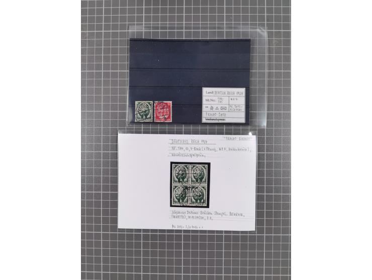 1872/1944, ungebrauchter und meist gestempelter, umfangreicher Sammlungsbestand von Marken und Briefen, jedes Stück mit ausfü