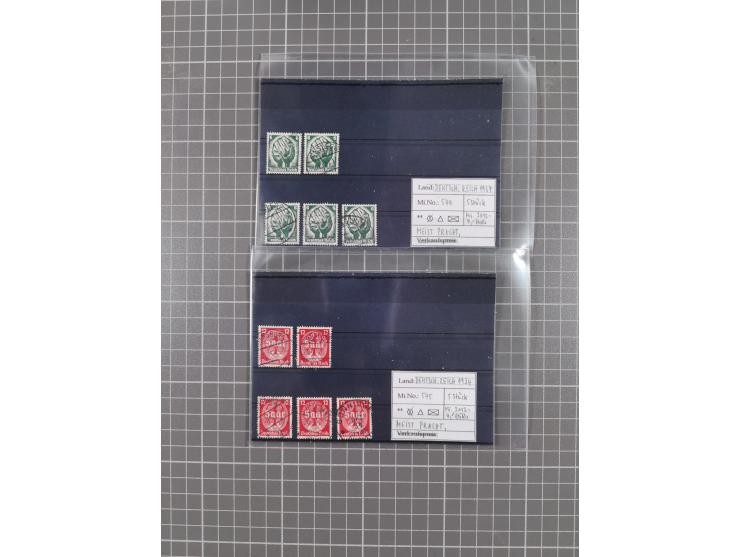 1872/1944, ungebrauchter und meist gestempelter, umfangreicher Sammlungsbestand von Marken und Briefen, jedes Stück mit ausfü