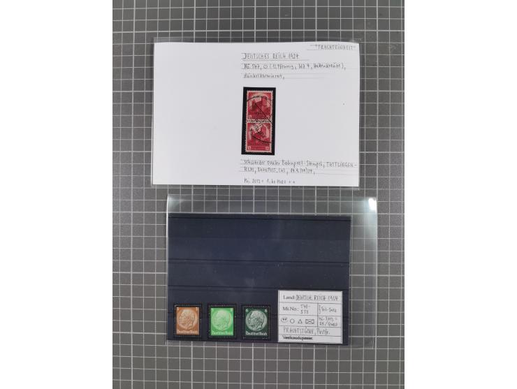 1872/1944, ungebrauchter und meist gestempelter, umfangreicher Sammlungsbestand von Marken und Briefen, jedes Stück mit ausfü