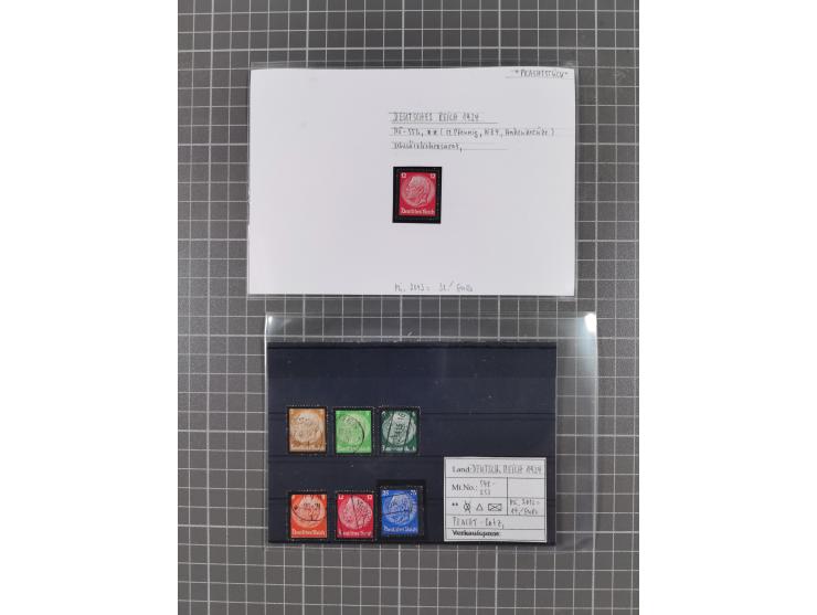 1872/1944, ungebrauchter und meist gestempelter, umfangreicher Sammlungsbestand von Marken und Briefen, jedes Stück mit ausfü