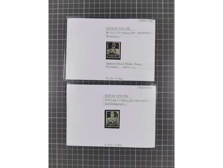 1872/1944, ungebrauchter und meist gestempelter, umfangreicher Sammlungsbestand von Marken und Briefen, jedes Stück mit ausfü