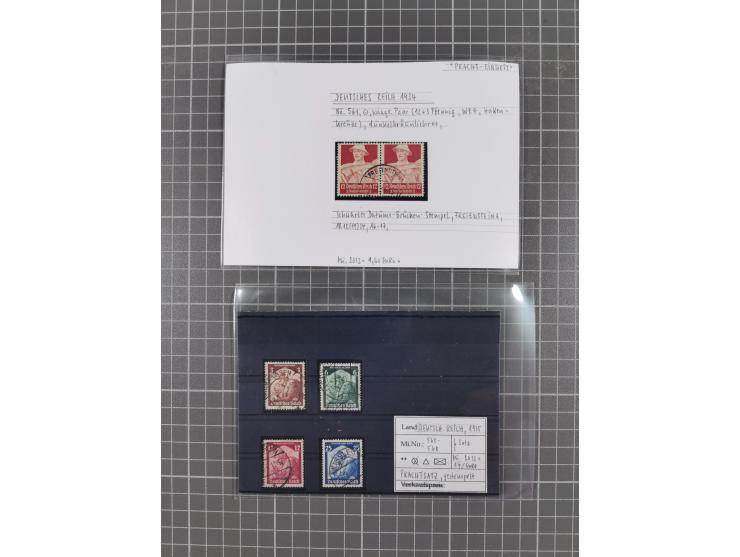 1872/1944, ungebrauchter und meist gestempelter, umfangreicher Sammlungsbestand von Marken und Briefen, jedes Stück mit ausfü