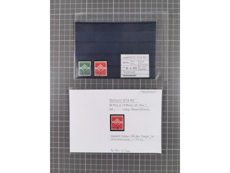 1872/1944, ungebrauchter und meist gestempelter, umfangreicher Sammlungsbestand von Marken und Briefen, jedes Stück mit ausfü