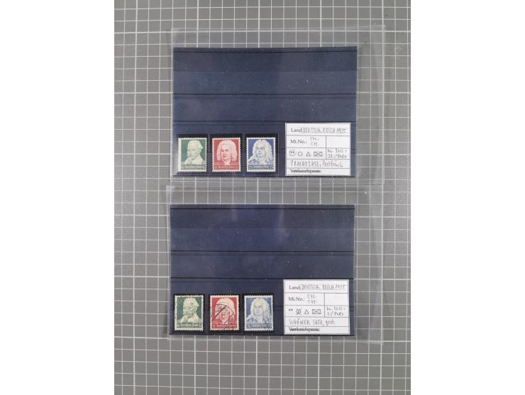 1872/1944, ungebrauchter und meist gestempelter, umfangreicher Sammlungsbestand von Marken und Briefen, jedes Stück mit ausfü