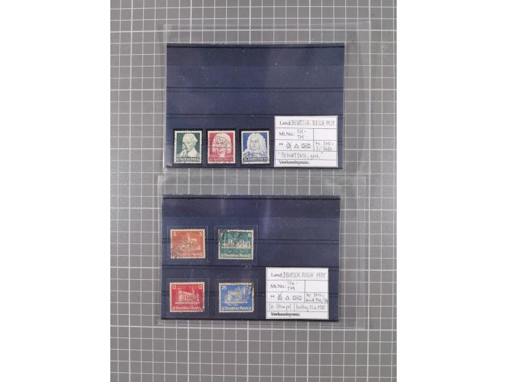 1872/1944, ungebrauchter und meist gestempelter, umfangreicher Sammlungsbestand von Marken und Briefen, jedes Stück mit ausfü