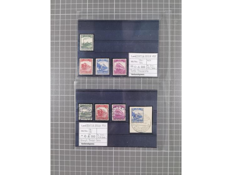 1872/1944, ungebrauchter und meist gestempelter, umfangreicher Sammlungsbestand von Marken und Briefen, jedes Stück mit ausfü