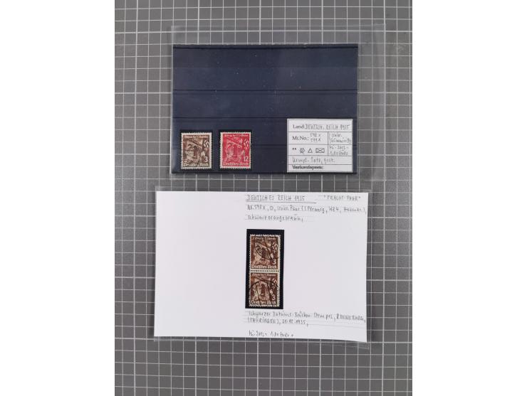 1872/1944, ungebrauchter und meist gestempelter, umfangreicher Sammlungsbestand von Marken und Briefen, jedes Stück mit ausfü