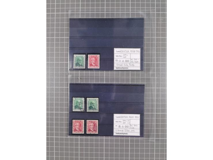 1872/1944, ungebrauchter und meist gestempelter, umfangreicher Sammlungsbestand von Marken und Briefen, jedes Stück mit ausfü