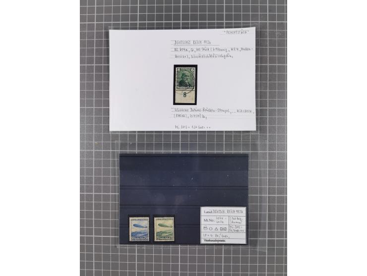 1872/1944, ungebrauchter und meist gestempelter, umfangreicher Sammlungsbestand von Marken und Briefen, jedes Stück mit ausfü