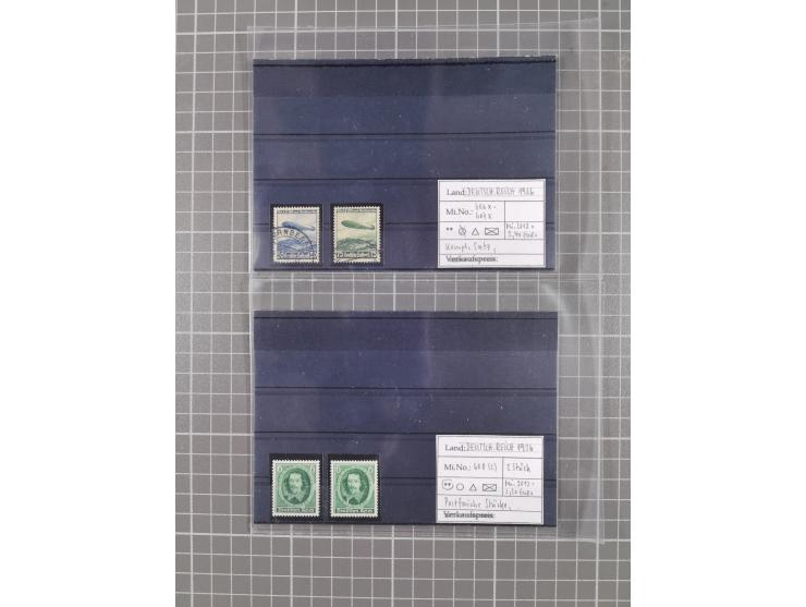 1872/1944, ungebrauchter und meist gestempelter, umfangreicher Sammlungsbestand von Marken und Briefen, jedes Stück mit ausfü