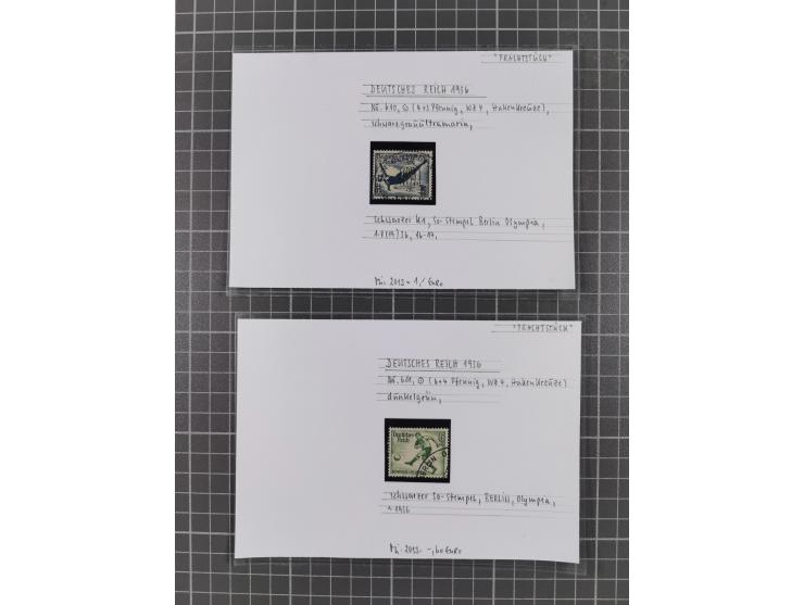 1872/1944, ungebrauchter und meist gestempelter, umfangreicher Sammlungsbestand von Marken und Briefen, jedes Stück mit ausfü