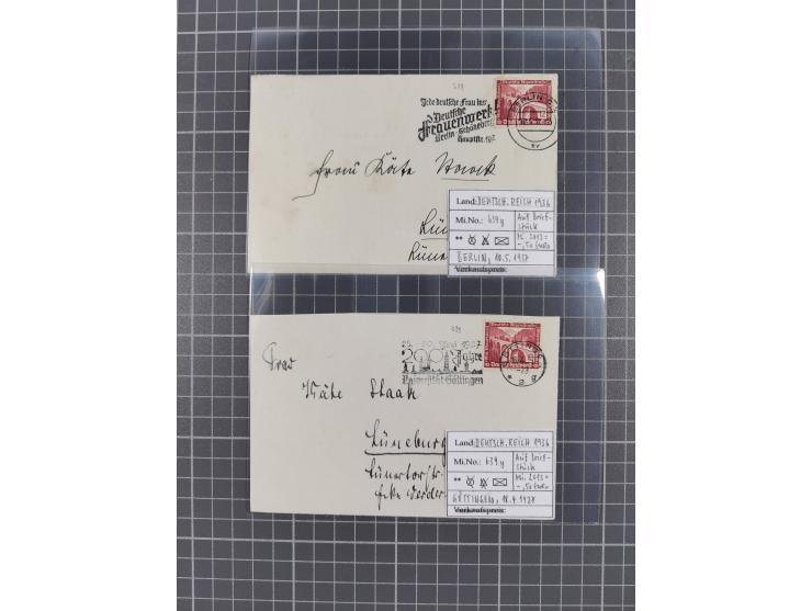 1872/1944, ungebrauchter und meist gestempelter, umfangreicher Sammlungsbestand von Marken und Briefen, jedes Stück mit ausfü