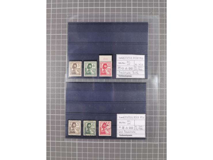 1872/1944, ungebrauchter und meist gestempelter, umfangreicher Sammlungsbestand von Marken und Briefen, jedes Stück mit ausfü