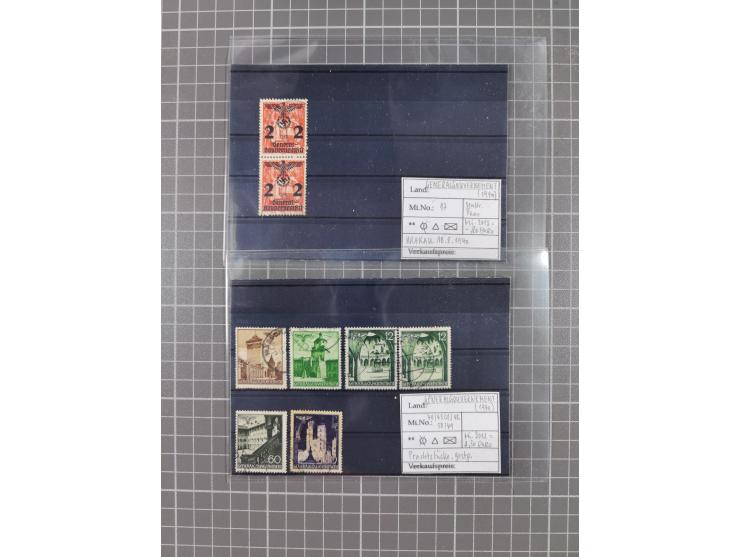 1872/1944, ungebrauchter und meist gestempelter, umfangreicher Sammlungsbestand von Marken und Briefen, jedes Stück mit ausfü