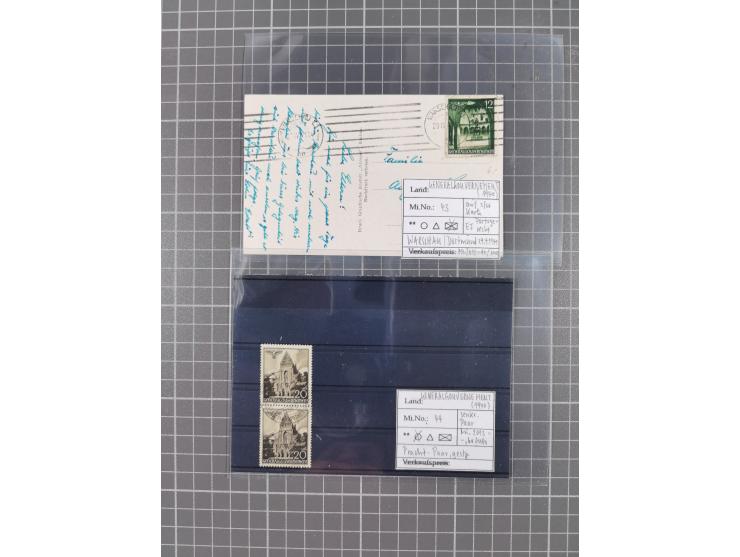 1872/1944, ungebrauchter und meist gestempelter, umfangreicher Sammlungsbestand von Marken und Briefen, jedes Stück mit ausfü