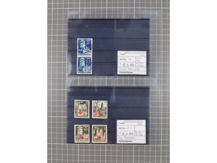 1872/1944, ungebrauchter und meist gestempelter, umfangreicher Sammlungsbestand von Marken und Briefen, jedes Stück mit ausfü