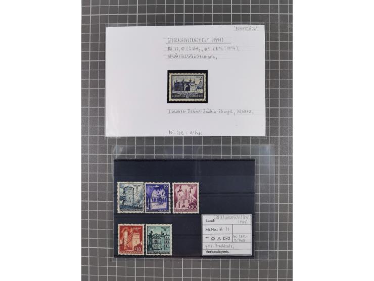 1872/1944, ungebrauchter und meist gestempelter, umfangreicher Sammlungsbestand von Marken und Briefen, jedes Stück mit ausfü