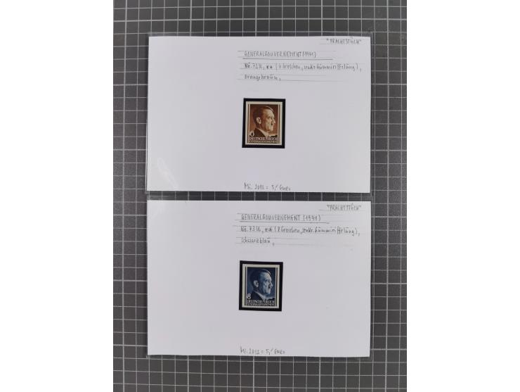 1872/1944, ungebrauchter und meist gestempelter, umfangreicher Sammlungsbestand von Marken und Briefen, jedes Stück mit ausfü