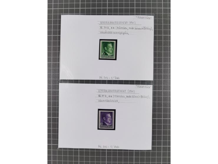 1872/1944, ungebrauchter und meist gestempelter, umfangreicher Sammlungsbestand von Marken und Briefen, jedes Stück mit ausfü