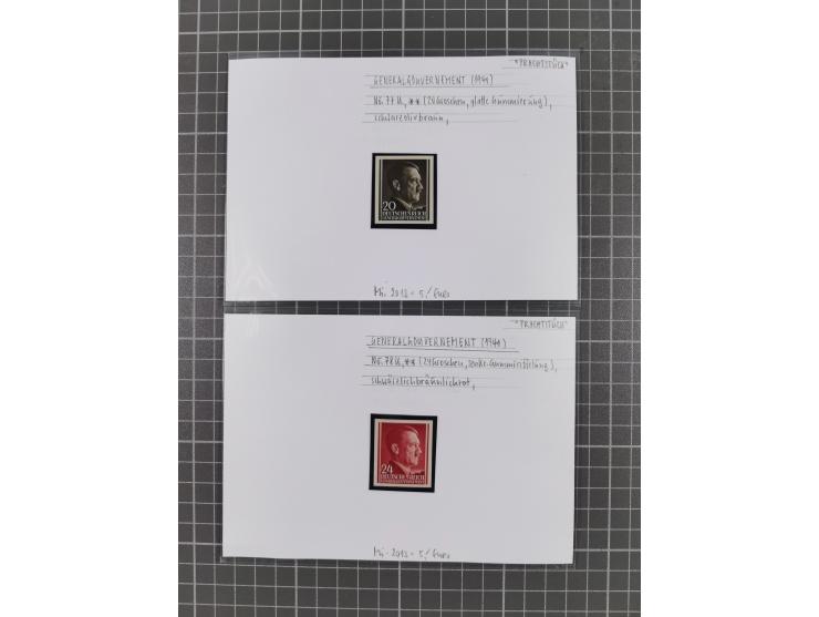 1872/1944, ungebrauchter und meist gestempelter, umfangreicher Sammlungsbestand von Marken und Briefen, jedes Stück mit ausfü