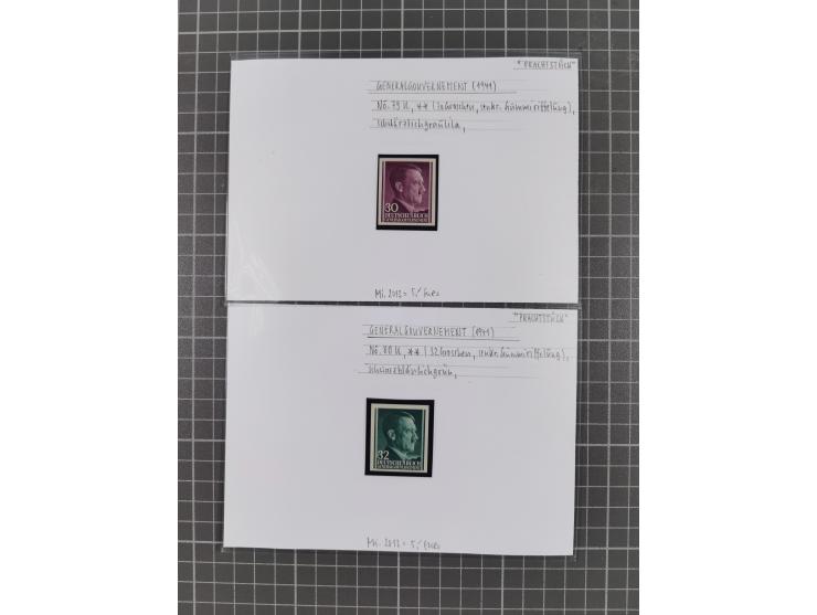 1872/1944, ungebrauchter und meist gestempelter, umfangreicher Sammlungsbestand von Marken und Briefen, jedes Stück mit ausfü