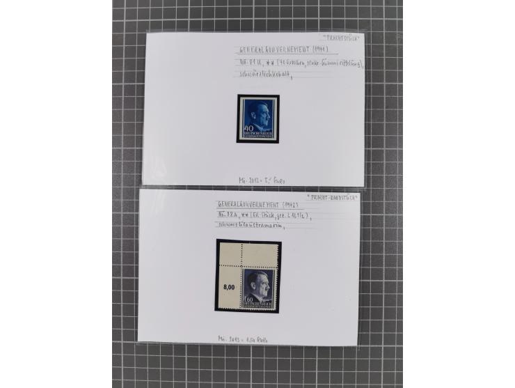 1872/1944, ungebrauchter und meist gestempelter, umfangreicher Sammlungsbestand von Marken und Briefen, jedes Stück mit ausfü