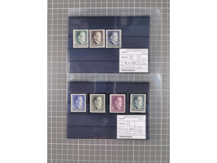 1872/1944, ungebrauchter und meist gestempelter, umfangreicher Sammlungsbestand von Marken und Briefen, jedes Stück mit ausfü