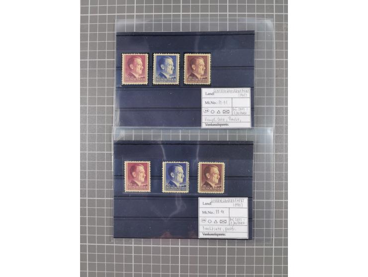 1872/1944, ungebrauchter und meist gestempelter, umfangreicher Sammlungsbestand von Marken und Briefen, jedes Stück mit ausfü