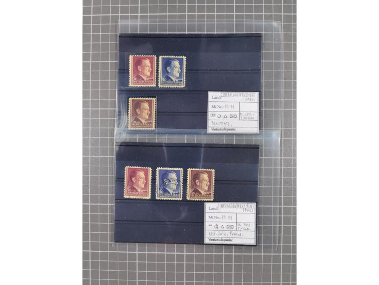 1872/1944, ungebrauchter und meist gestempelter, umfangreicher Sammlungsbestand von Marken und Briefen, jedes Stück mit ausfü