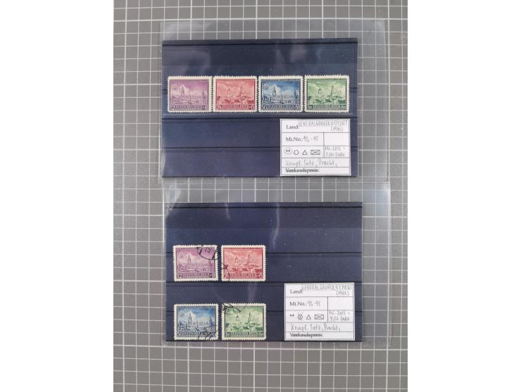 1872/1944, ungebrauchter und meist gestempelter, umfangreicher Sammlungsbestand von Marken und Briefen, jedes Stück mit ausfü