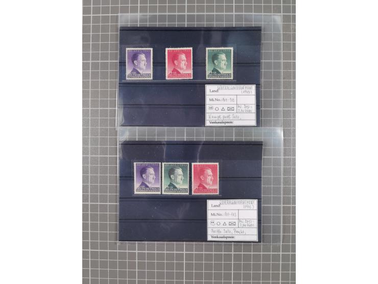 1872/1944, ungebrauchter und meist gestempelter, umfangreicher Sammlungsbestand von Marken und Briefen, jedes Stück mit ausfü